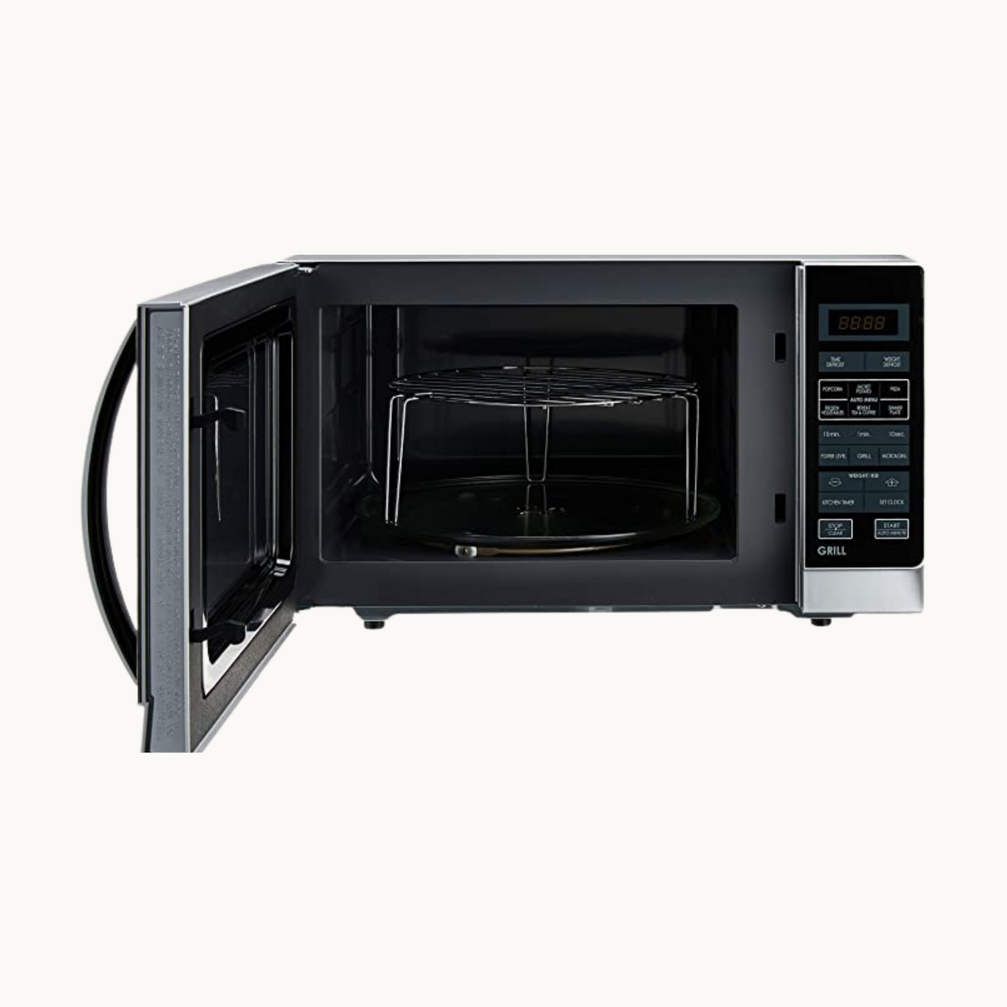 Sharp Grill Microwave Oven R-72A1-SM-V | 25 Litres - Mirror Silver